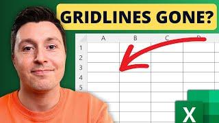 Show Gridlines in Excel (Works Every Time)