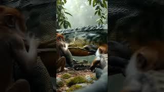 Monkey vs Komodo Dragon Brutal Clash in the Tropic Thickets