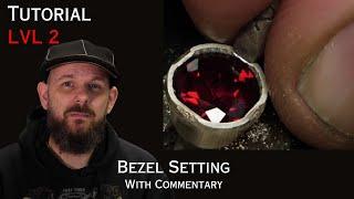 How to bezel set a stone (rub-over)