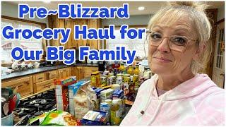 FAMilY OF 10 PRE~BLiZZARD GROCERY HAUL ️