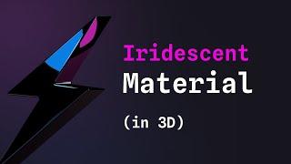 How to create an iridescent material effect in 3D with Spline