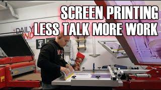 SMALL SCREEN PRINTING JOB - LETS GET TO WORK : ASMR (S:09/Vlog 028)