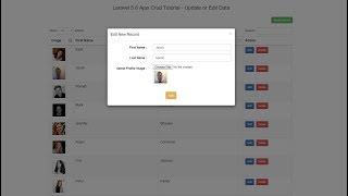 Laravel 5.8 Ajax Crud Tutorial - Update or Edit Data