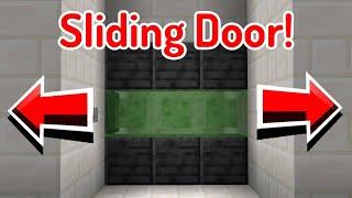 Minecraft: 3x3 Sliding Door (1 Minute Tutorial!)