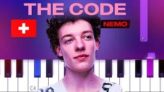 Nemo - The Code Switzerland 2024 Eurovision (Easy Piano Tutorial)