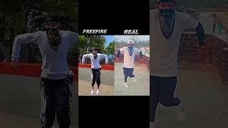 FREEFIRE VS REAL ️ FREEFIRE EMOTE IN REAL LIFE