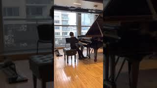 Liam Litvinov at Mannes school of music. Prokofiev- March Op. 65 and Chopin Polonaise in G minor.