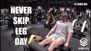 My Holiday Leg Day Workout | 13-Year-Old