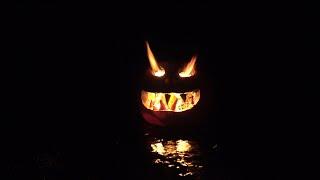 Infernal Flaming Jack-o'-Lantern with Powerful Scary Halloween Sounds