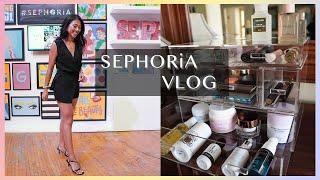 SEPHORiA Vlog & Reorganizing My Makeup Collection | Christine Le