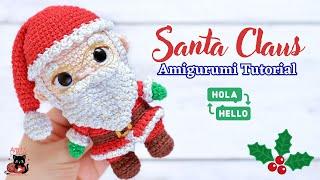 How to Crochet Santa Claus Amigurumi Tutorial | Christmas Amigurumi | ENG/SPA Subtitles