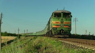 Тепловоз 3ТЭ10М-1103 на перегоне Гиздита-Дрокия / 3TE10M-1103 between Gizdita and Drochia