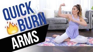 Quick Burn Arms! Incredible Arm Toning Workout - no equipment, no pushups!