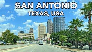 USA Driving Tour: Downtown San Antonio, Texas, 4K UHD