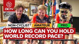 How Long Can You Hold World Hour Record Pace? | Beginner Vs Amateur Vs Pro