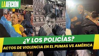 Aficionados del América agreden a seguidores de Pumas en el Clásico Capitalino