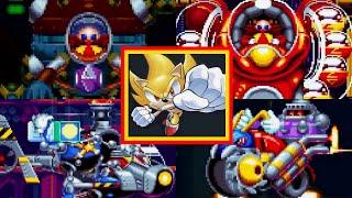 Sonic Mania: All Bosses (As Super Sonic) (With SECRET Final Boss)