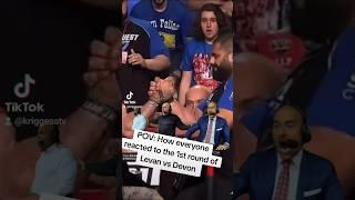 THIS WAS YOUR REACTION TOO / DEVON VS LEVAN ROUND 1 #armsport #devonlarratt