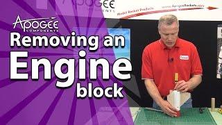 Removing an engine block