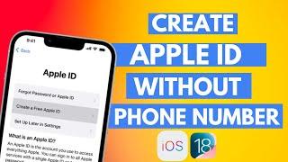 How To Create New Apple Id Without Number And Email Verification || iOS 18