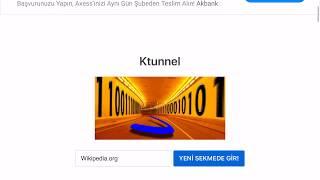 Ktunnel ile telefondan yasaklı sitelere nasıl girilir?