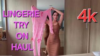 BEST SEE THROUGH HAUL LINGERIE OUTFITS - TRANSPARENT TRY ON HAUL (4K)