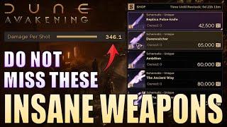 Dune Awakening - Get these FAST! Crazy TOP TIER Weapons for LIMITED TIME! - Landsraad Weapon Vendor!