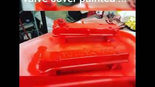 Project mr2 gets painted valve covers