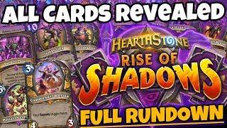 Rise of Shadows ALL CARDS REVEALED - Full Rundown (Hearthstone Expansion Set Review)