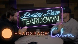 Meditation App Showdown | Calm vs. Headspace | Pricing Page Teardown