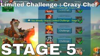 Limited Challenge : Crazy Chef Stage 5 - Lord Mobile