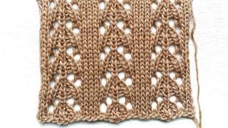 Laconic openwork pattern  Simple knitting pattern for beginners