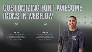 Master Webflow Icons: Easily customize Font Awesome Icons color and size!