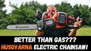 Gas VS Electric Chainsaw! SHOCKING Results! Husqvarna 350i Power Axe