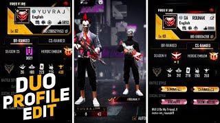 DUO PROFILE EDIT|| PRESET ALIGHT MOTION || XML LINK IN DESCRIPTION ⬇️|| ROUNAK FF 