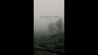 AESTHETIC FONTS||dafont -part 4 #shorts