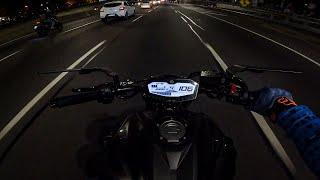 YAMAHA MT07 - NIGHT RIDE - SONIDO PURO - 4K