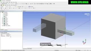   ANSYS DESIGN MODELER - Imprint Face - Basic Tutorial 11