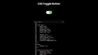 CSS Toggle Button #shorts