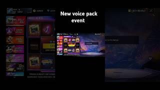 Free fire new voice pack event #ringevent #voicepack #new#neweventfreefire #todaynewevent #freefire