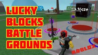 Getting the glitch block in Roblox Lucky Blocks Battlegrounds