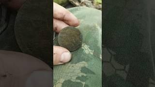 Нашел ОГРОМНУЮ редкую монету в лесу металлоискателем #metaldetecting #xp #coin #коп