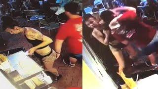 Waitress Takes Down Groper  #Shorts