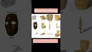 MeshAnything: Artist-Created Mesh Generation with Autoregressive Transformers #ai #automation #3d