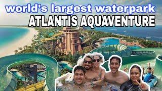 Atlantis Aquaventure Dubai || world largest waterpark, craziest water slides 2024||