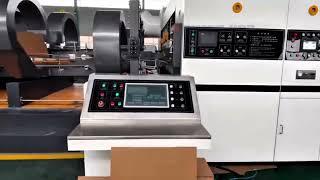 Bottom Print Vacuum Transfer 3 Color Rotary Die Cutter Slotter and Inline Stitching FFG Box Line