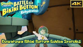 Downtown Bikini Bottom - All Golden Spatulas Guide - Battle for Bikini Bottom Rehydrated [4k]