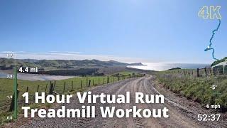 1 Hour Virtual Run | Virtual Running Videos Treadmill Workout Scenery | Cape Saunders