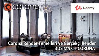 3ds Max-Corona Renderer- Udemy Eğitimim Hakkında Bilgilendirme