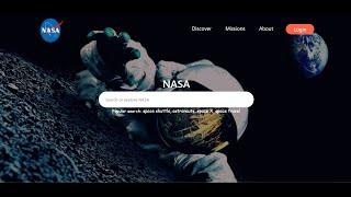 How to create a NASA landing page with HTML & CSS